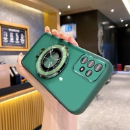 Magnetic Transparent Case for Samsung Galaxy A06 A16 A55 A54 A35 A25 A15 A05 A05S A50 A30S A50S A70 