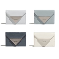 Fennec - CRINKLE TRIANGLE ACCORDION POCKET (14 colors) - BLACK pink navy silver lavender lemon mint 