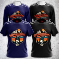 T shirt hiking kain jersi baju warna hitam lengan pendek dan panjang t shirt lelaki dan perempuan