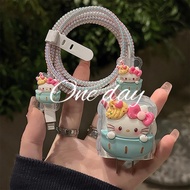 Charger Protector 18w/ 20w Ice Cream Kitten Charger Head Cable Protector Iphone Adapter Protector iP