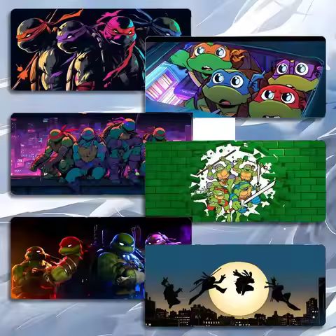 anime classic Teenage M-Mutant N-Ninja Turtles TMNT Mouse Pad Mousepad Large Gaming LockEdge Thicken