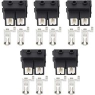 Artemisia 5 Sets 2 Pin H7-2B Ceramic Headlight Socket High Voltage Automotive Connector H7 Bulb Sock