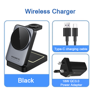 ZUZG Charging Station for Apple Multiple Devices - 3 in 1 Foldable Magnetic Wireless Charger Dock - 