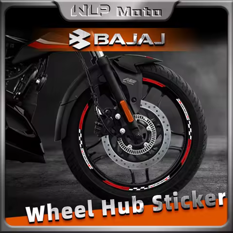 Motorcycle Accessories Reflective Wheel Sticker Hub 17″Rim Stripe Tape Decals For Bajaj Dominar 400