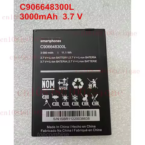 C906648300L NEW Original Battery 3000mAh For BLU J9L,J0080,J0090,J0091ww,J0092ww
