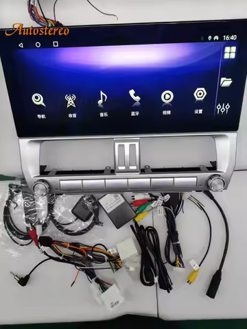 Android Carplay For Toyota Prado 150 2010-2023 Tesla Screen Multimedia Player Car GPS Navigation Hea