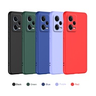 Suitable for Redmi note 12 pro 5G Imitation Liquid Silicone Anti-Fingerprint, Anti-Scratch, Shock-resistant Phone Case Black Green Blue Purple Red