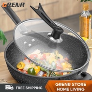 Byto Maifanshi Non-stick Surface Wok Iron Wok Household Wok Induction Cooking Cooker Frying Pan Gas Stove Special 2j
