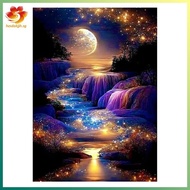 [hzsdakjjh.]  Without Frame 30 X 40 cm Full Layout" Beach Moonlight" Wall Decor 30X40cm