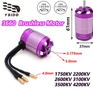 3660 Brushless Motor 1750KV 2200KV 2600KV 3100KV 3500KV 4200KV for 1/8 1/10 2-6S RC Car Drift Racing