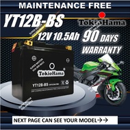 YT12B-BS TOKIOHAMA BATTERY YAMAHA FZ6 XJ6 VMAX / KAWASAKI ZX1000 ZX10R / DUCATI MONSTER 696 / 750 / 