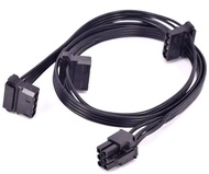 PCIe 6Pin 6 pin 1 to 3 Triple 4Pin 4 pin Molex SATA Power Cable GPU 6 Pin to IDE SATA for CORSAIR ps
