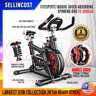 SellinCost FitExperte USA SPEC Spinning Bike Exercise with Qiber App Fully WHEEL COVERED 2yr Warranty Exercise Bike Indoor bike Cycling Sport Fitness Exercise Cycling 250kg Durable Weight Basikal Exercise Murah Basikal Senaman Dirumah FE-SB8636