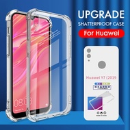 Clear Transparent Thickened Shockproof Phone Case For Huawei P20 P30 P40 Lite Y7a Y6s Y9s Nova 3i 5T 7i 8i 9 10 SE Y70 Y90 Honor 8X Y7 Y9 Pro Prime 2019