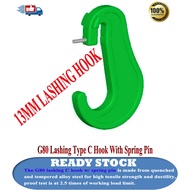 G80 CLEVIS "C" HOOK FOR LASHING CHAIN 13MM