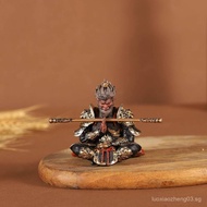 Game-themed figurines, golden staff, Zen meditation, living room tea table decoration, tea pet, car 