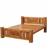 No Box Coil Needed Solid Wood Storage Bed Heavy Duty Chinese Design Platform Bed Modern Design Bedro