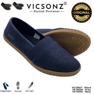 Vicsonz Kasut Wanita Kasual Kanvas - Women's Shoes VE79007/VE79008/VE79009 Black/Grey/Navy Sneakers