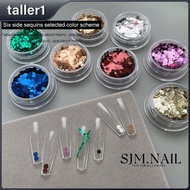 Glitter Decorations Eye-catching Sequins Fashionable Various Sizes Of Nail Art Materials Colorful Na