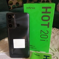 Hp Infinix Hot 20i 4+3/64gb second Handphone Bekas Fullset 29J4N24 pe