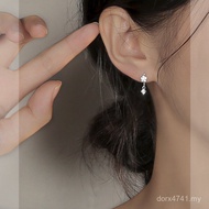 Sterling Silver Summer Fashion Simple Wholesale Earrings Earrings Flashing Zircon Earrings Flower Un