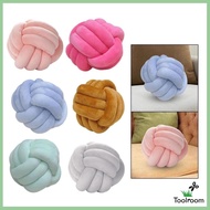 [ Knot Pillow Ball Cushion Round Throw Pillow for Bedroom Decoration