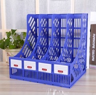 Office File Document Paper Tray Rack Large Capacity Stand Storage Rack Durable Plastic Book Storage 