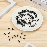 LOMBARD 100Pcs Black Plastic Safety Thread Eyes, Safety Eyes Crafts Plastic Craft Doll Eyes, Safety 