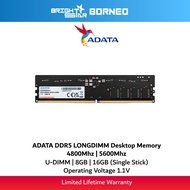 ADATA DDR5 LONGDIMM Desktop Memory 16GB/8GB 4800Mhz/5600Mhz