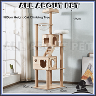 Premium pine wood Cat Tree House Cat Condo Bed Scratcher House Cat Tower Hammock Cat Climbing Cat Tr