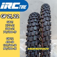 IRC Gp21 22 Enduro Motocross Tires For CRF300Rally CRF300-L Klx150 250 Rim 21-19-18-16
