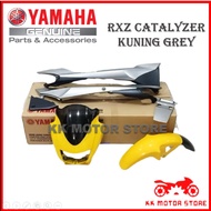 ( 100% ORIGINAL HLY  ) COVER SET YAMAHA RXZ CATALYZER 5PV KUNING GREY [ COVER SET ONLY ]