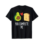 Avocado Toast You Complete Me Valentines Day Food Men Women T-Shirt