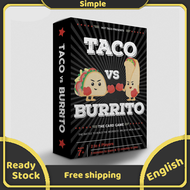 Taco vs Burrito Board Game English version for Family Party Card Game 2-4 players Ages 7+ Exploding