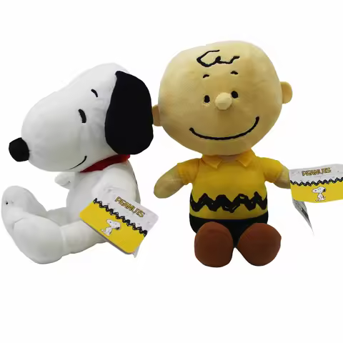 1piece 25CM Peanuts Snoopy Charlie Brown Woodstock Plush soft toys Snoopy dog animal dolls best Chri