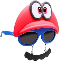 Sun-Staches Super Mario Sunglasses | Nintendo Mario, Luigi, Bowser, Yoshi, or Peach Costume Accessor