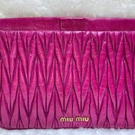 MIU MIU Matelasse Leather Clutch