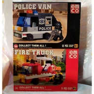 Lego Emco Fire Truck, Police Van, Collect Them All