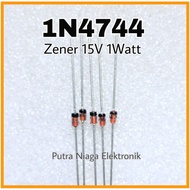 Diode Zener 1N4744 1W 15V Diode IN4744 1Watt 15Volt
