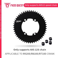 PASS QUEST 110BCD Chainring For Shimano R9200 R8100 R7100 Crankset，SRAM AXS 12speed Chains  (4-bolt 