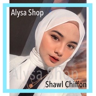 Shawl Putih Shawl Off White Shawl Cream Shawl Chiffon Off White Shawl Tudung Nikah Tunang Kahwin Bri