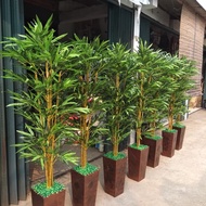 Pohon Bambu Plastik Artificial Palsu Tinggi 120 cm / Pohon Hias Plastik / Pohon Plastik Besar / Bung