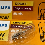 TKD Dimmer Bulb Philips 5W5 T10 12V License Plate Light 12961CP Premium Vision Plug 1/10 Bulbs