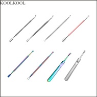 KOOK Double Ended Cuticle Pusher Cuticle Trimmer with Fork Nails Polish Remover Cuticle Remover Tool