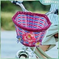 [lzdhuiz3] Kids Bike Baskets Carrier Accessories Storage Tricycle Basket Handlebar Basket for Luggage Riding Travel Folding Bike