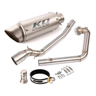 ⚖Slip On Exhaust For Suzuki GSX-S 150R 125R Motorcycle Muffler Header Pipe Connect Tube Stainles ❃❥