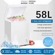 chest freezer 58L freezer fridge freezer sejuk beku murah Come with 1pcs Basket Refrigerant ice box 