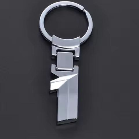 Zinc Alloy Key Ring Car Key Chain Metal Number Emblem Key Chain Car Accessory Charm Car Styling For 