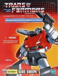 Action Figure Hasbro Transformers Autobot SIDE SWIPE G1 Sideswipe
