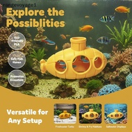 [RAYAE] 3D Printed Submarine Shaped Aquarium Ornaments For Fish Tank Landscaping Small Fish Hiding A